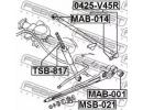 Сайлентблок задней поперечной тяги MITSUBISHI CHAL 014