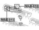 Сайлентблок переднего верхнего рычага MITSUBISHI D 019