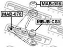 Сайлентблок переднего рычага MITSUBISHI LANCER,LAN 056