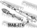 Сайлентблок рулевой рейки MITSUBISHI LANCER,LANCER 074