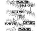 Сайлентблок задней поперечной тяги MITSUBISHI PAJE 081