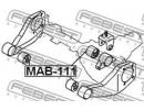 Сайлентблок подушки дифференциала MITSUBISHI PAJER 111