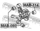 Сайлентблок задней цапфы MITSUBISHI GALANT DJ1,3A  114