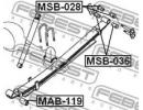 Сайлентблок задней рессоры MITSUBISHI L200,L200 SP 119