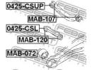 Сайлентблок задней тяги MITSUBISHI LANCER,LANCER C 120