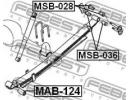 Сайлентблок задней рессоры MITSUBISHI L200 K60,70# 124