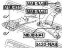 Сайлентблок задний переднего рычага MITSUBISHI GRA A4B