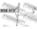 Втулка стойки переднего стабилизатора MITSUBISHI L 003