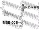 Втулка переднего стабилизатора d27 MITSUBISHI L200 008