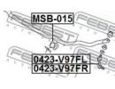 Втулка переднего стабилизатора d29 MITSUBISHI PAJE 015