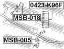 Втулка переднего стабилизатора d20 MITSUBISHI CHAL 018