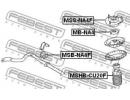 Втулка переднего стабилизатора d24 MITSUBISHI GRAN A4F