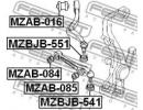 Сайлентблок переднего нижнего рычага MAZDA 6 WAGON 016