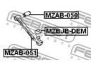 Сайлентблок задний переднего рычага MAZDA DEMIO DW 050