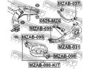 Сайлентблок заднего рычага комплект MAZDA 6 WAGON  KIT