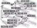 Сайлентблок задней тяги (комплект) MAZDA 3 BK 2003 KIT