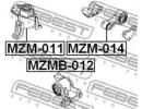 Сайлентблок левой подушки двигателя MAZDA 6 WAGON  012