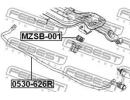 Втулка заднего стабилизатора d11.5 MAZDA 626 GE 19 001