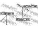 Втулка задней рессоры передняя MAZDA BT-50 UN 2006 501