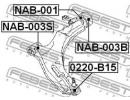 Сайлентблок передний переднего рычага NISSAN ALMER 03S