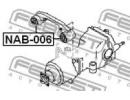 Сайлентблок подушки дифференциала NISSAN WINGROAD/ 006