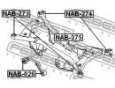 Сайлентблок подушки дифференциала NISSAN X-TRAIL T 026