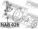 Сайлентблок задней цапфы нижний NISSAN SUNNY B14 1 029