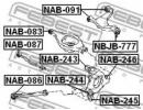 Сайлентблок задней продольной тяги NISSAN 350Z Z33 086