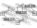 Сайлентблок задней балки NISSAN WINGROAD/AD Y11 19 234