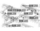 Сайлентблок задней верхней продольной тяги NISSAN  251