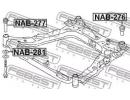 Сайлентблок подрамника передний NISSAN QASHQAI J10 277