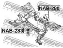 Сайлентблок заднего дифференциала NISSAN PATHFINDE 280