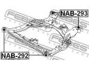 Сайлентблок подрамника задний NISSAN MURANO Z50 20 293