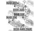 Сайлентблок заднего нижнего рычага NISSAN QX80/QX5 338