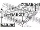 Сайлентблок подрамника задний NISSAN JUKE F15 2010 341