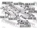 Сайлентблок заднего дифференциала NISSAN TEANA RUS 347