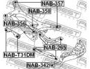 Сайлентблок задней балки NISSAN JUKE F15 2010.06-  356