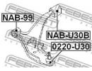 Сайлентблок задний переднего рычага NISSAN PRESAGE 30B