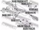 Сайлентблок задней балки комплект NISSAN PATROL Y6 KIT