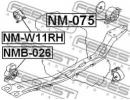 Сайлентблок передней подушки двигателя NISSAN ALME 026