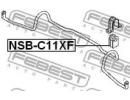 Втулка переднего стабилизатора d22 NISSAN TIIDA JP 1XF