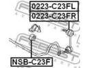 Втулка переднего стабилизатора d27 NISSAN SERENA C 23F