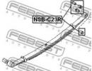 Втулка задней рессоры NISSAN SERENA C23 1991.06-19 23R