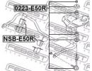 Втулка заднего стабилизатора d23 NISSAN ELGRAND E5 50R