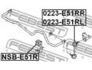 Втулка заднего стабилизатора d25 NISSAN ELGRAND E5 51R