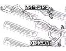 Втулка переднего стабилизатора d21 NISSAN QASHQAI  15F