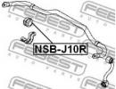 Втулка заднего стабилизатора d19 NISSAN QASHQAI J1 10R