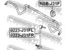 Втулка переднего стабилизатора d22 NISSAN TEANA J3 31F