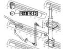 Втулка переднего стабилизатора NISSAN NOTE UK MAKE K12