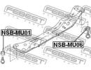 Втулка переднего подрамника NISSAN MAXIMA CA33 200 U01